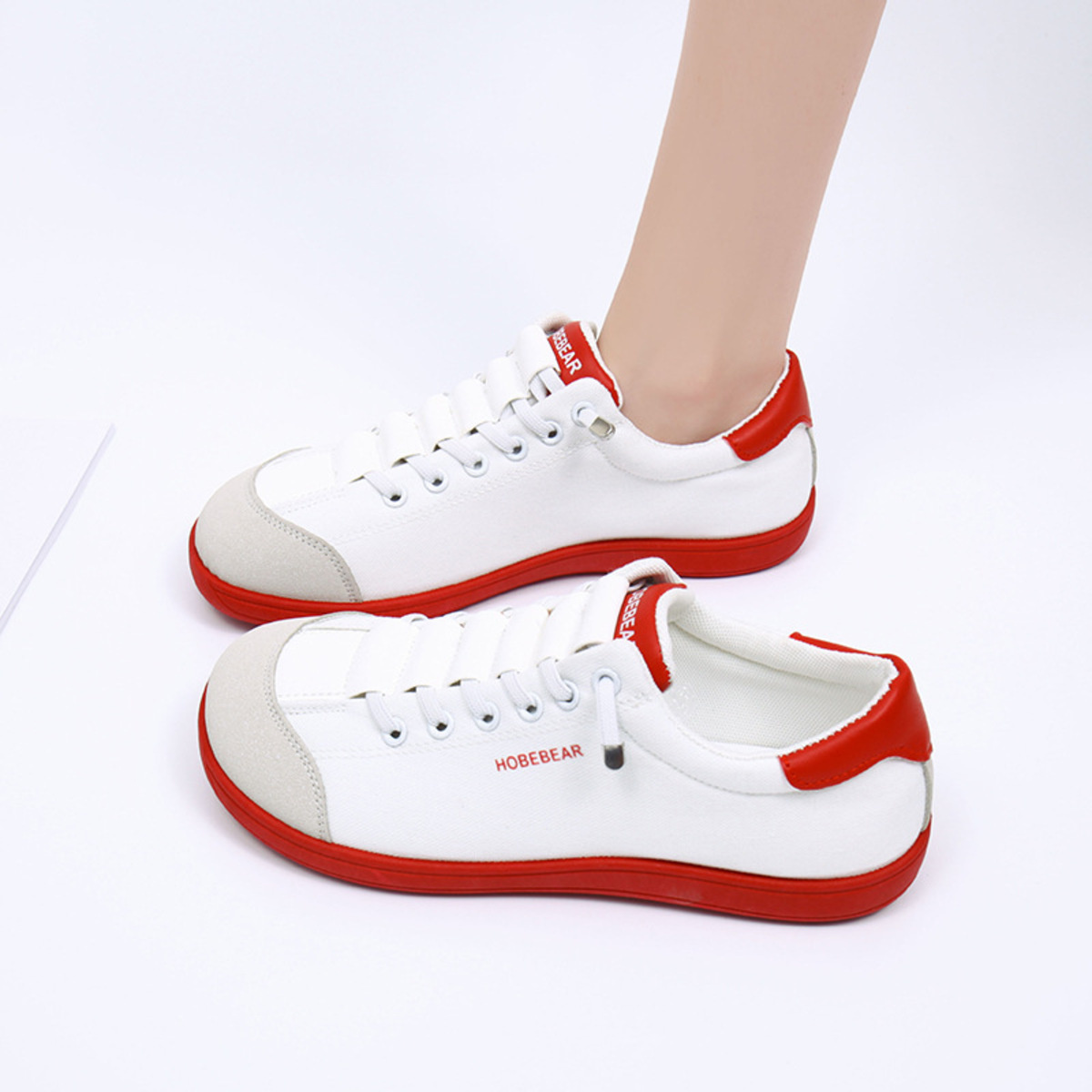 Contrast Lace Up Sneakers