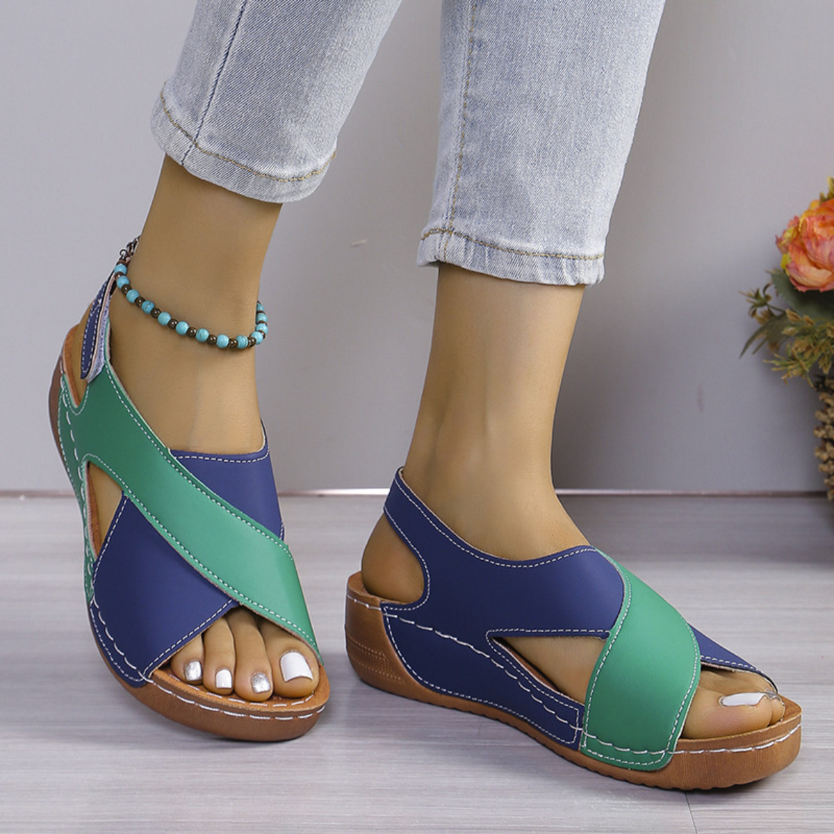 Open Toe Wedge Sandals