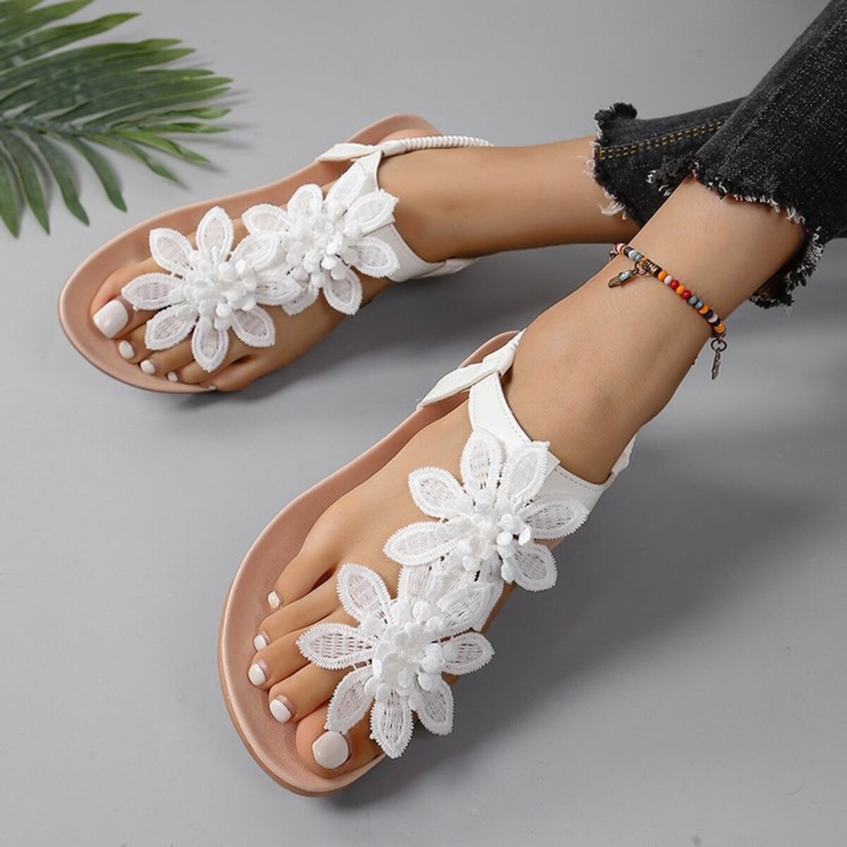 Toe Post Flats Sandals