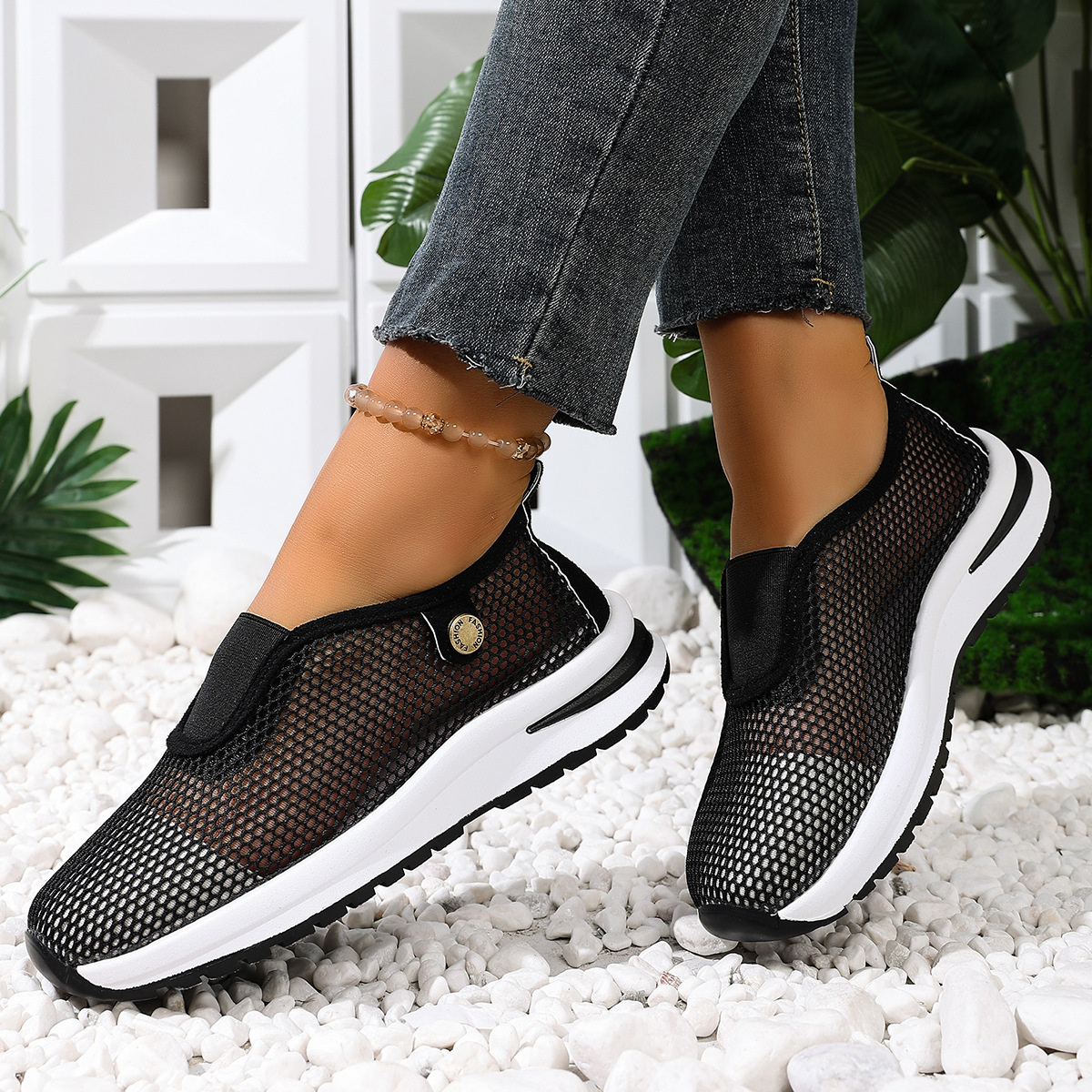 Breathable Mesh Slip-Ons