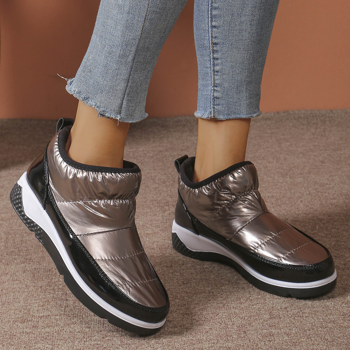 Warm Round Toe Boots