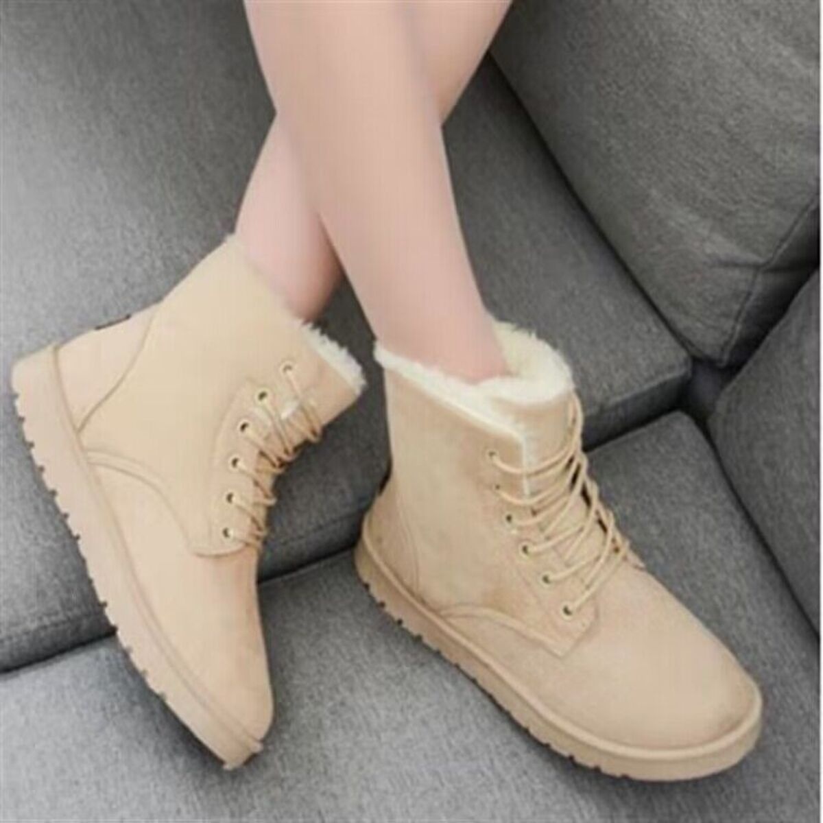Lace-Up Ankle Boots