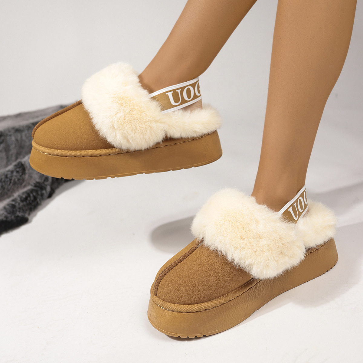 Round Toe Platform Ankle Boots