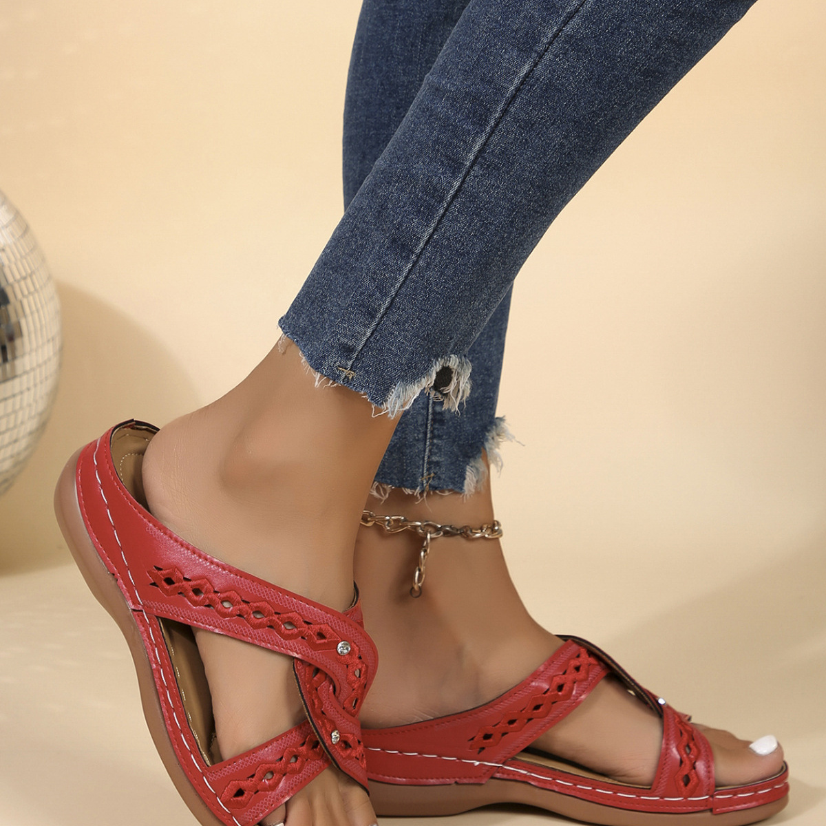 Open Toe Wedge Sandals