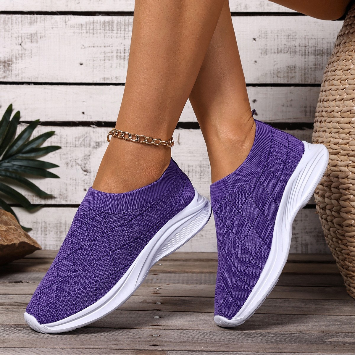 Breathable Mesh Round Toe Shoes