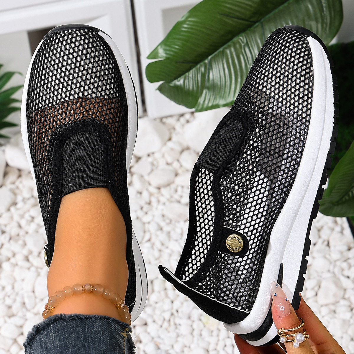 Breathable Mesh Slip-Ons