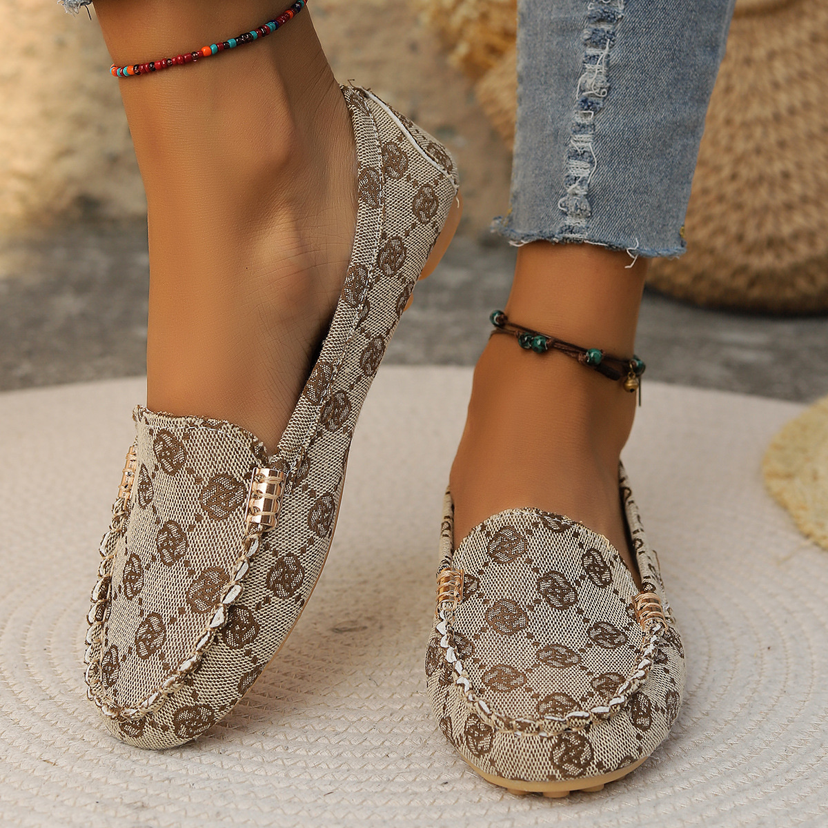 Round Toe Slip-Ons