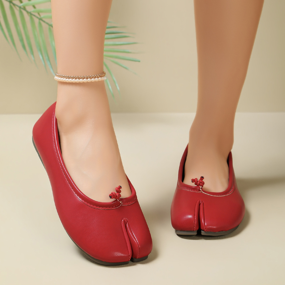 Split-Toe Slip-Ons