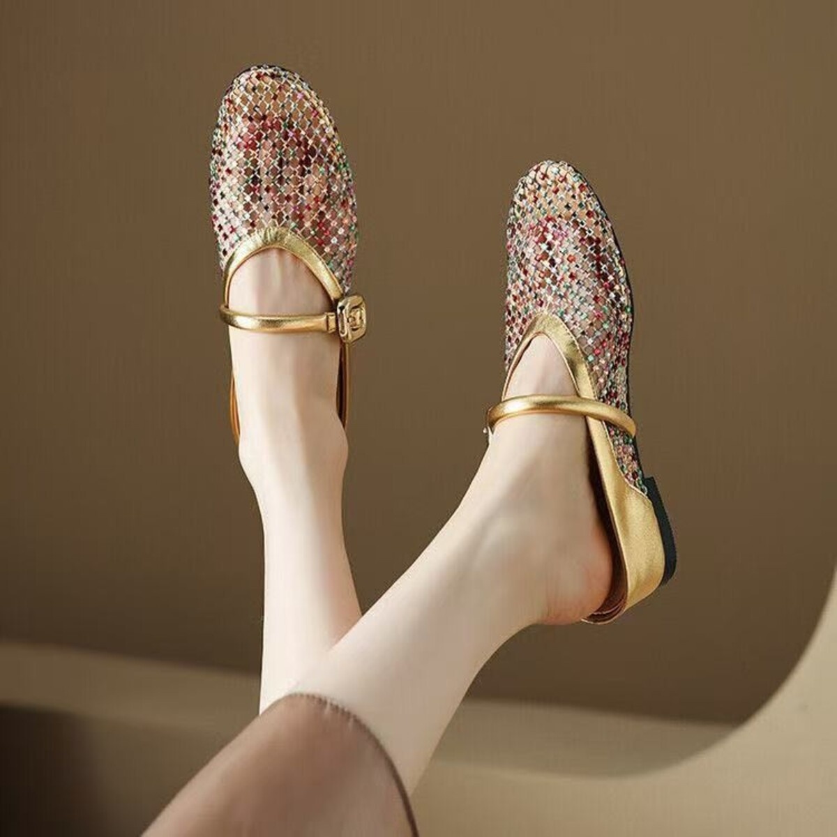 Hollow Out Wedge Sandal
