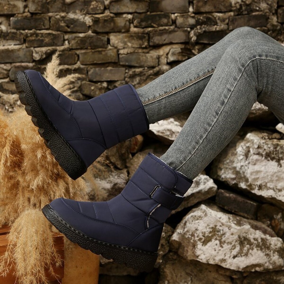 Warm Padded Waterproof Snow Boots