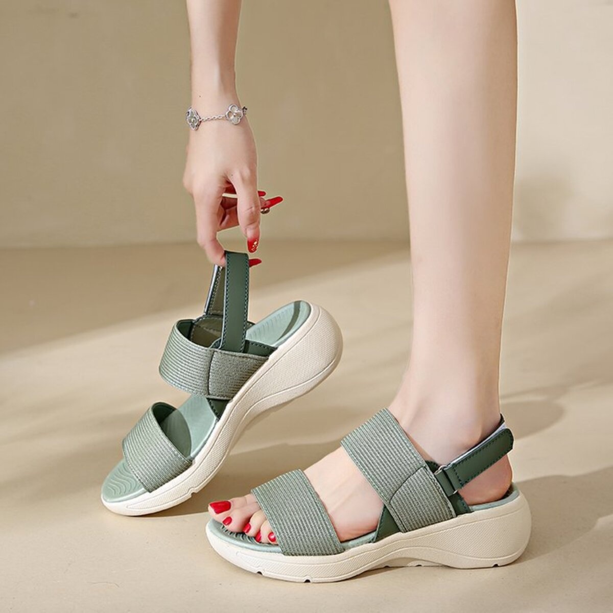Open Toe Wedge Sandals