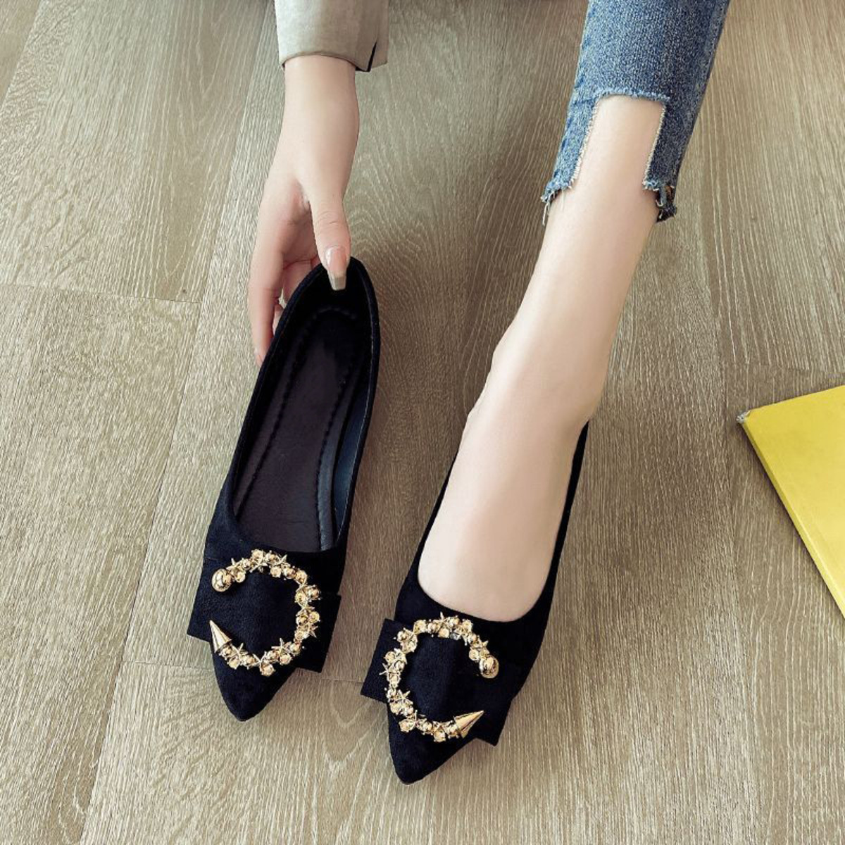 Point Toe Flat Slip-Ons
