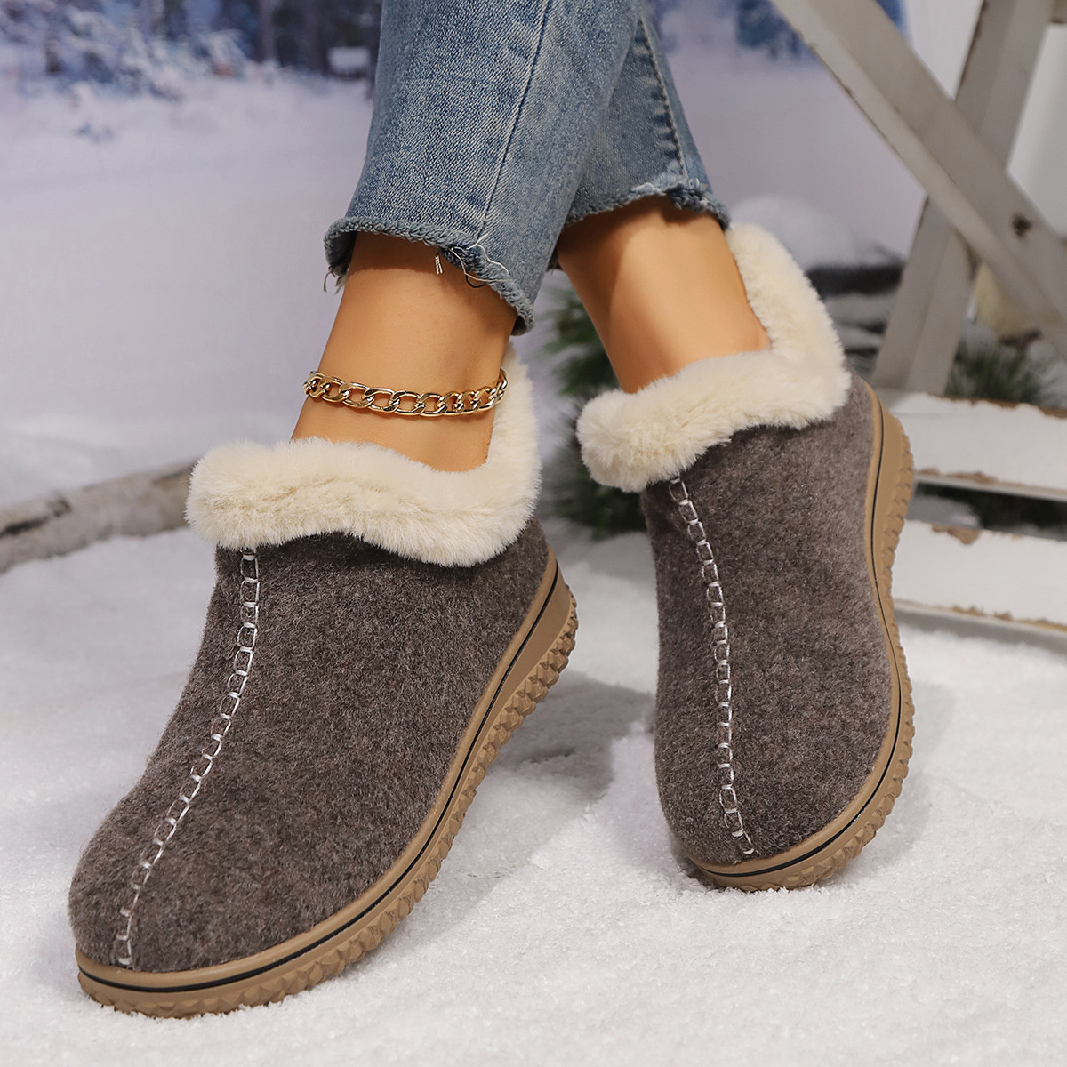 Round Toe Ankle Boots
