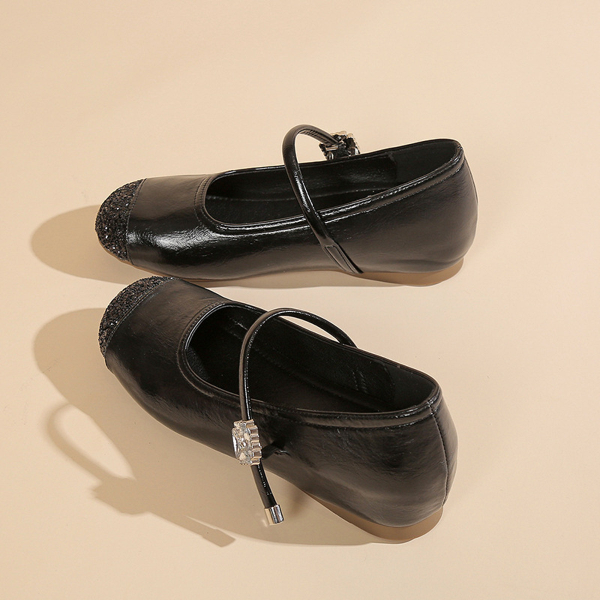 Round Toe Mary Jane Loafers