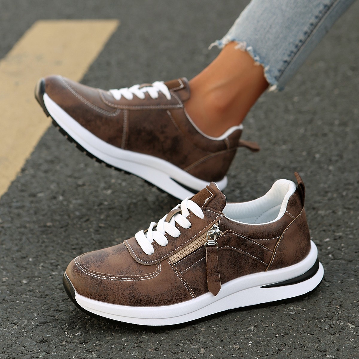 Lace Up Platform Athletic