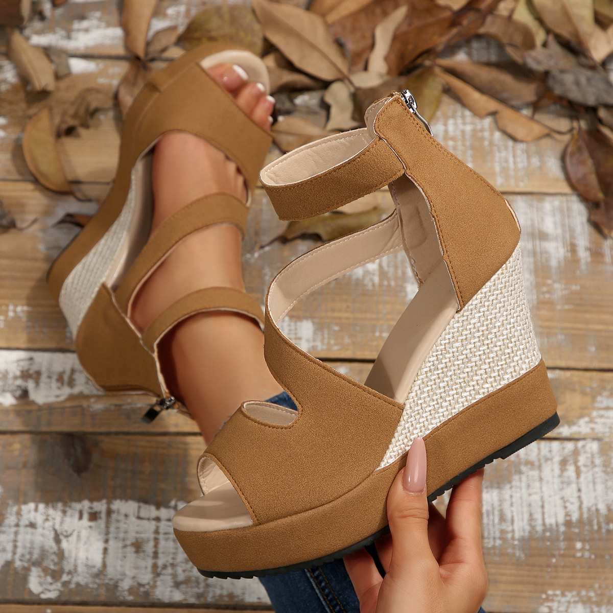 Open Toe Wedge Sandals