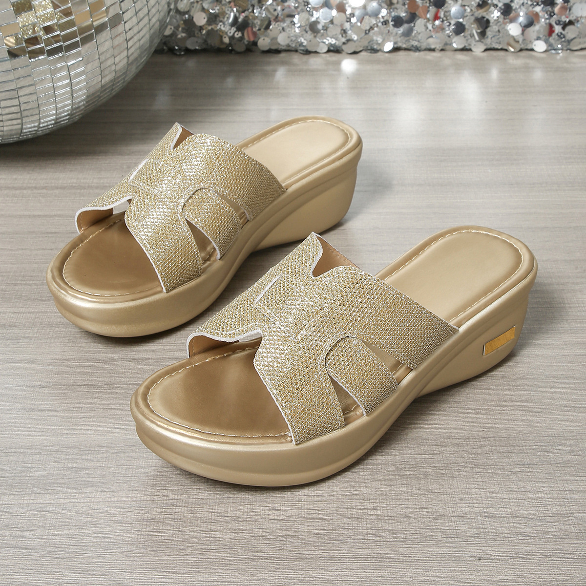 Open Toe Platform Wedge Sandals