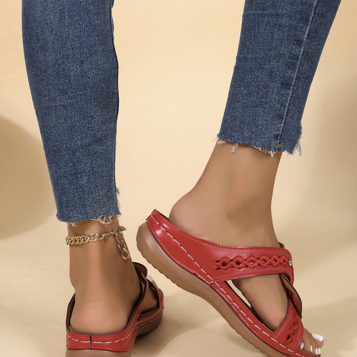 Open Toe Wedge Sandals