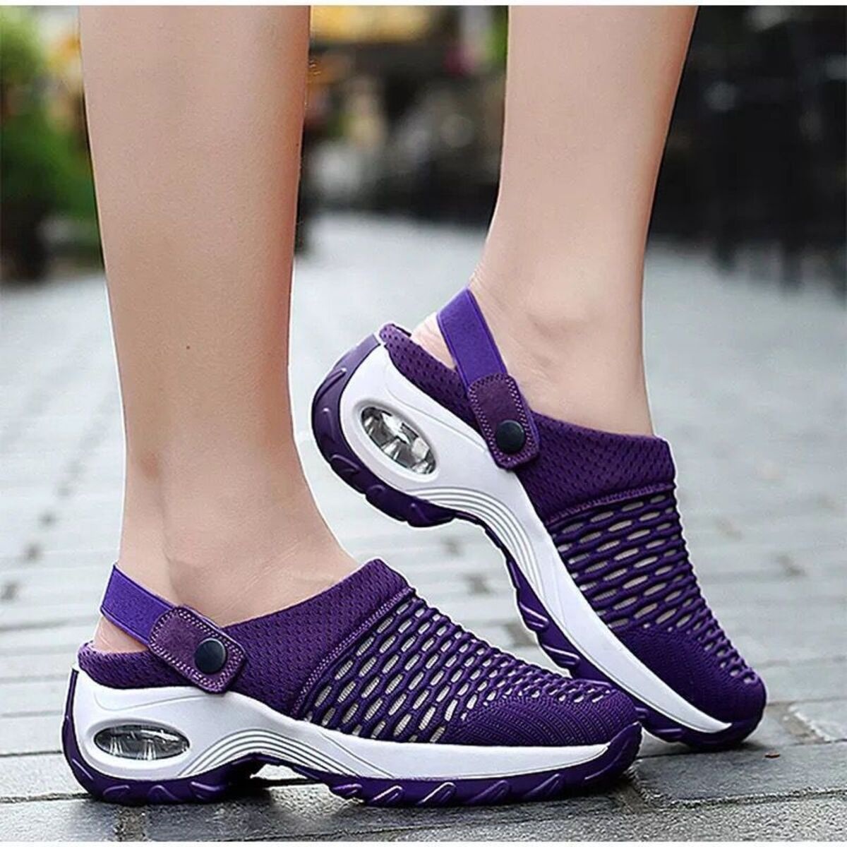 Breathable Mesh Wedge Sandals