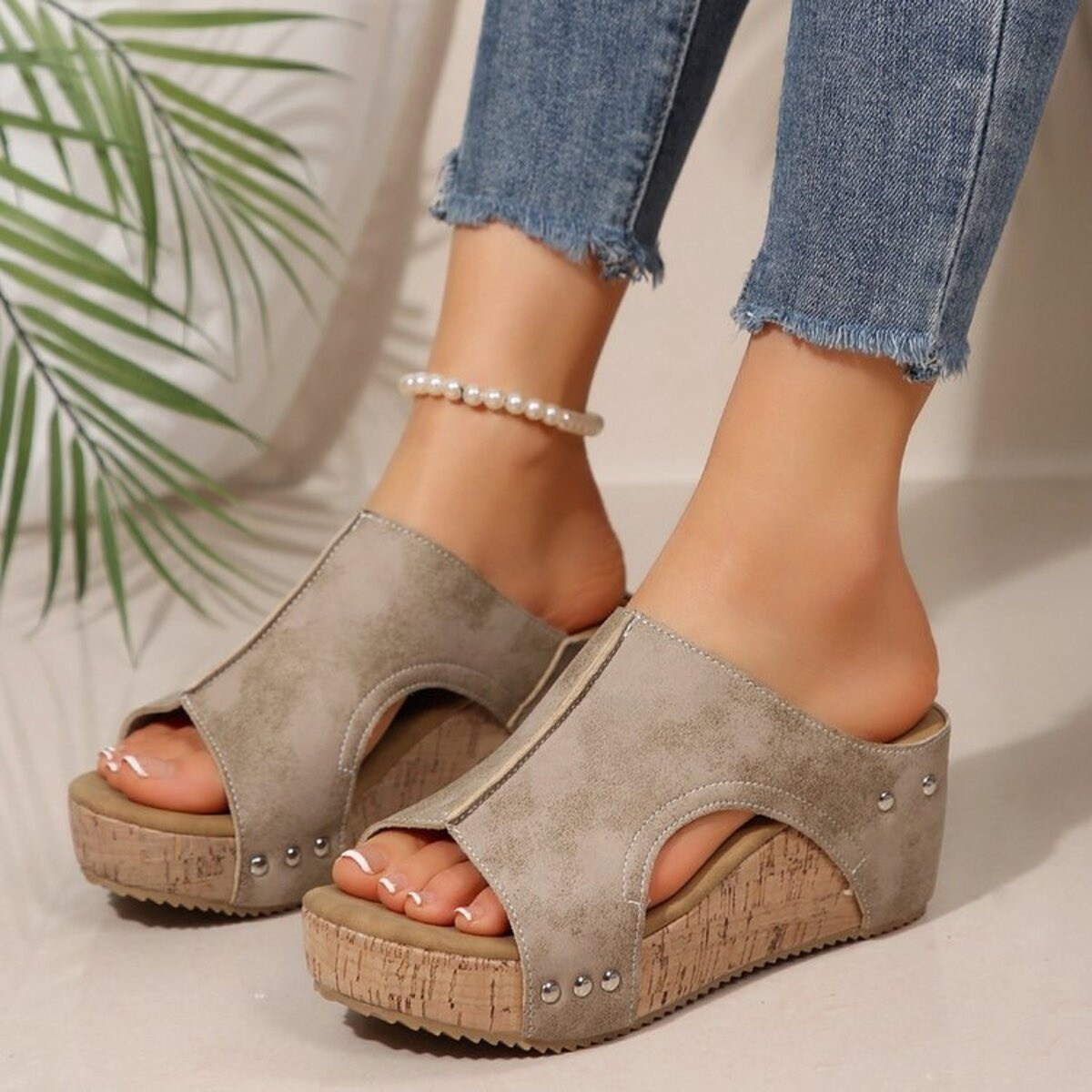Open Toe Wedge Sandals