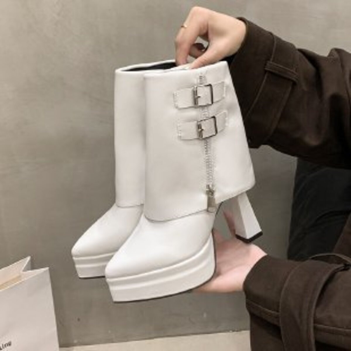 Point Toe High Heels Boots