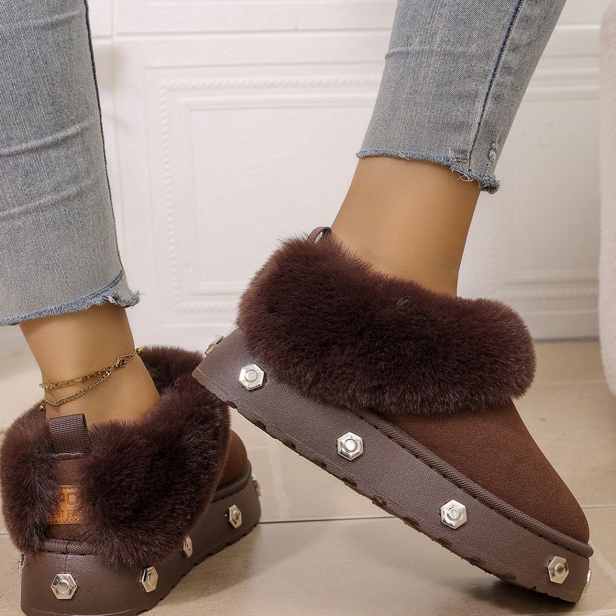 Round Toe Platform Boots