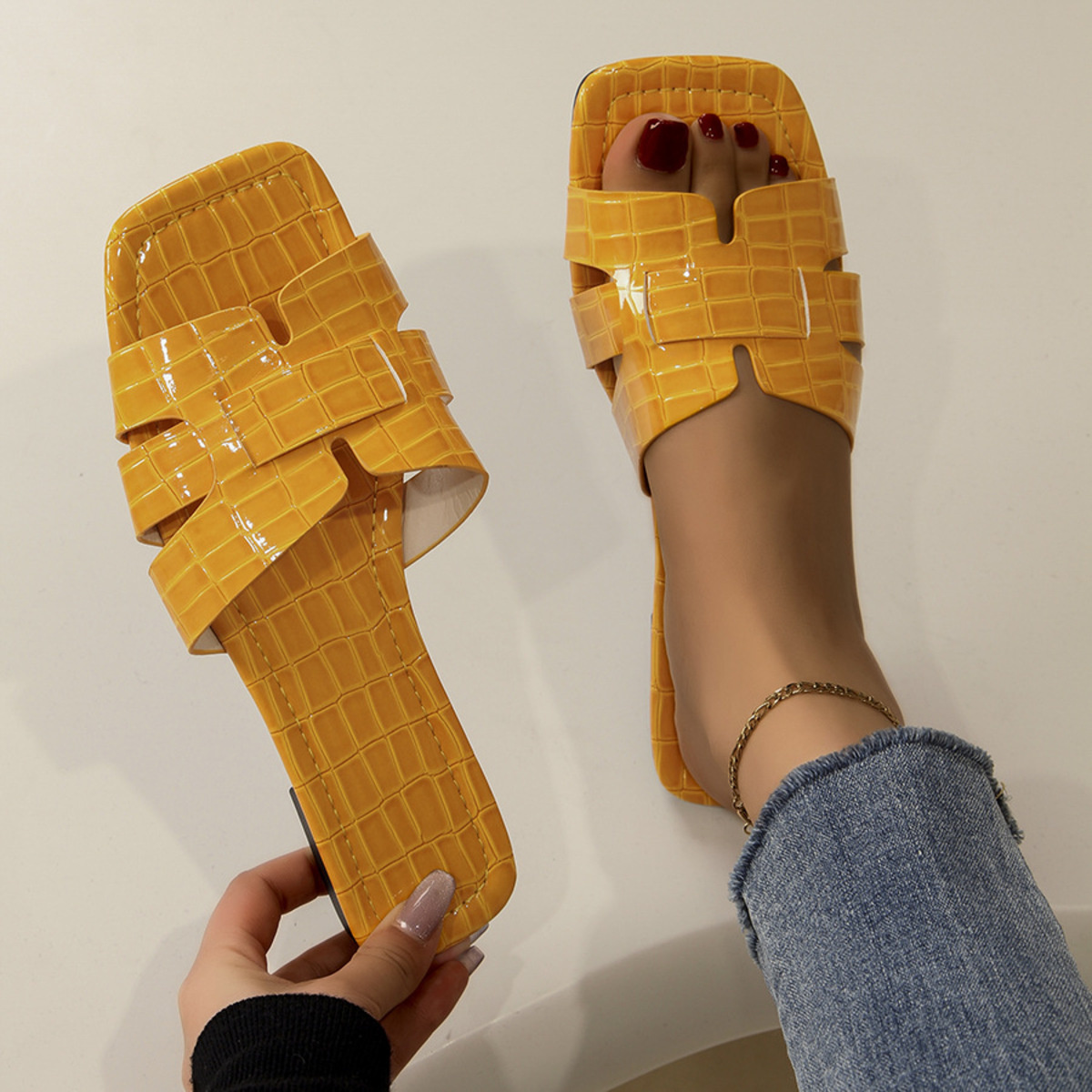 Woven Open Toe Sandals