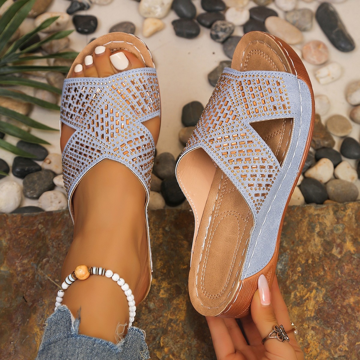 Open Toe Wedge Sandals