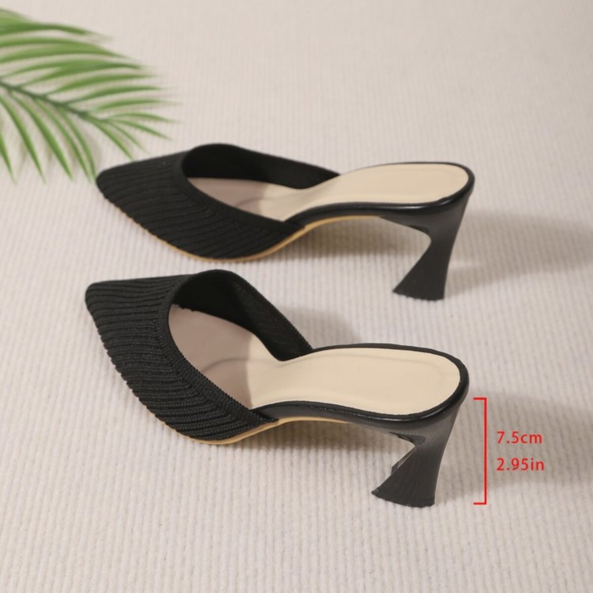 Point Toe Flare Heels Sandals