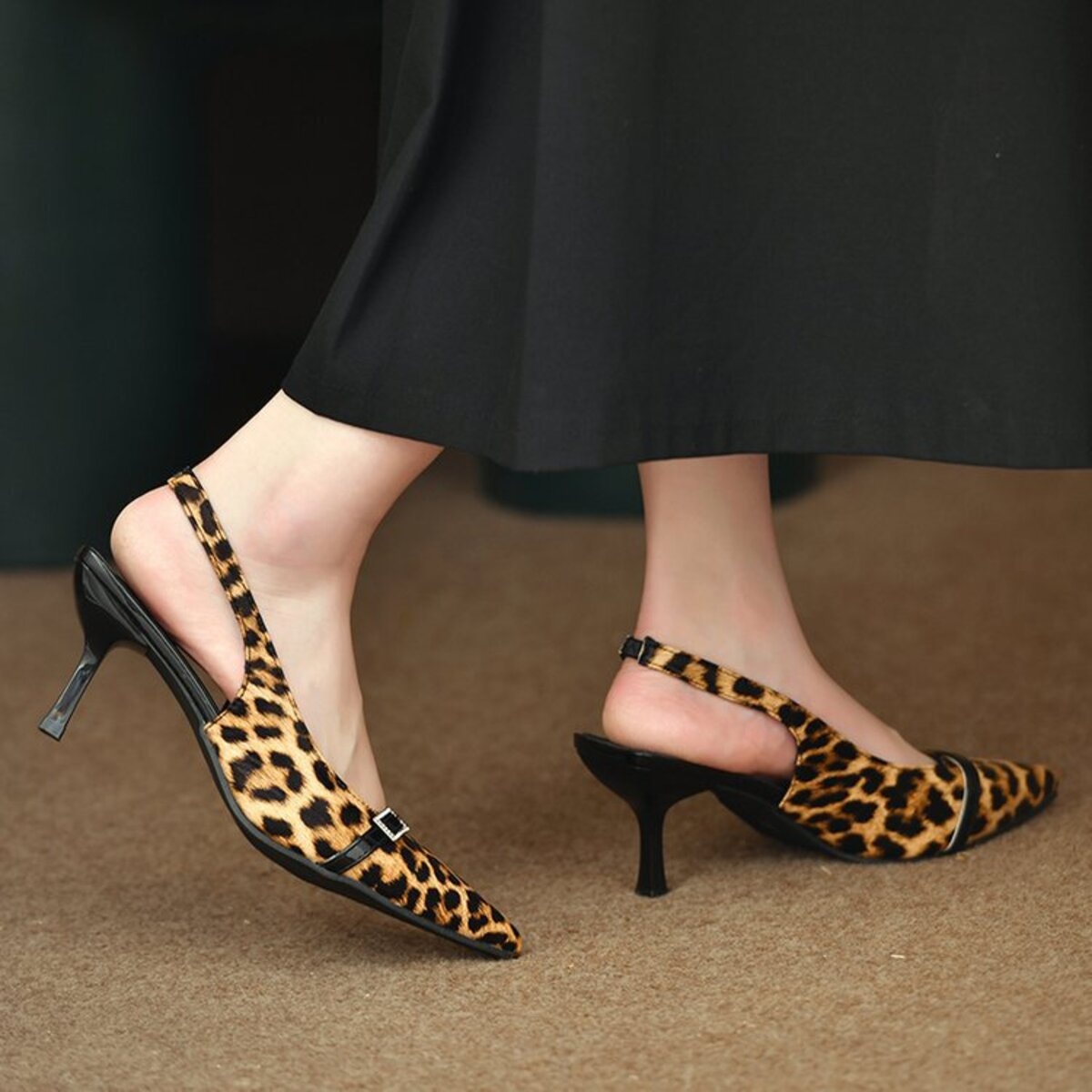 Pointed Toe Slingback Pumps
