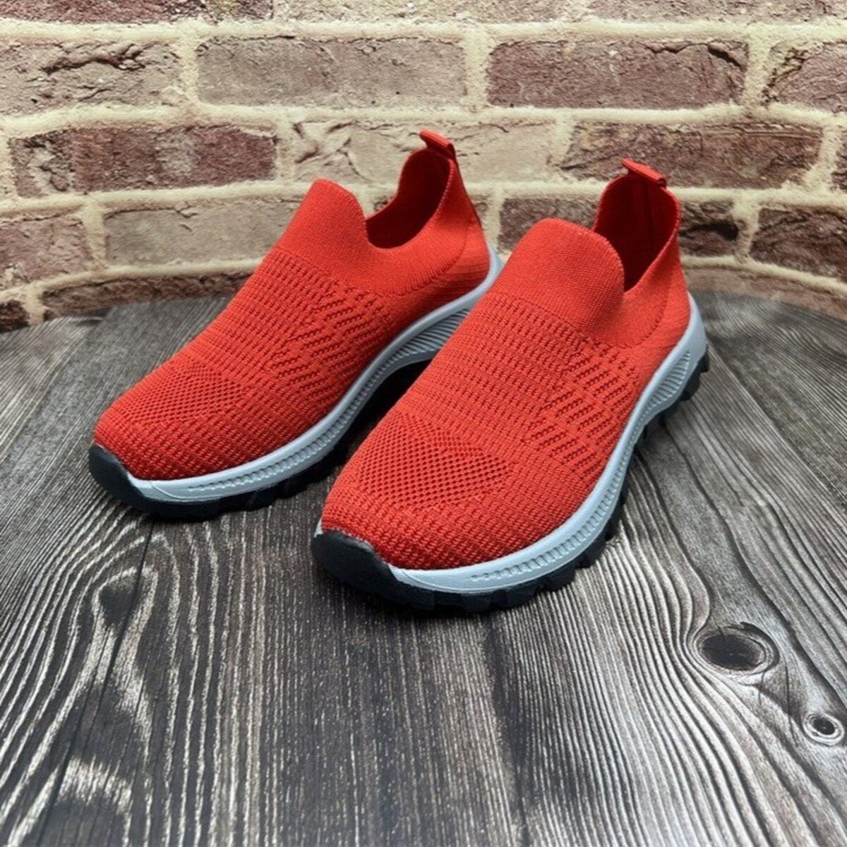 Round Toe Mesh Slip-Ons