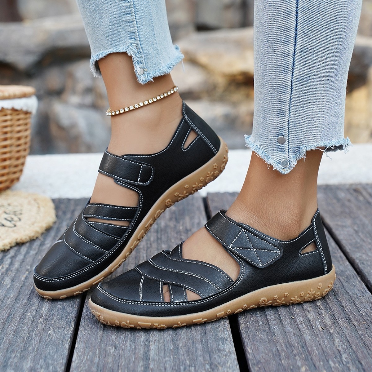 Casual Velcro Slip-Ons