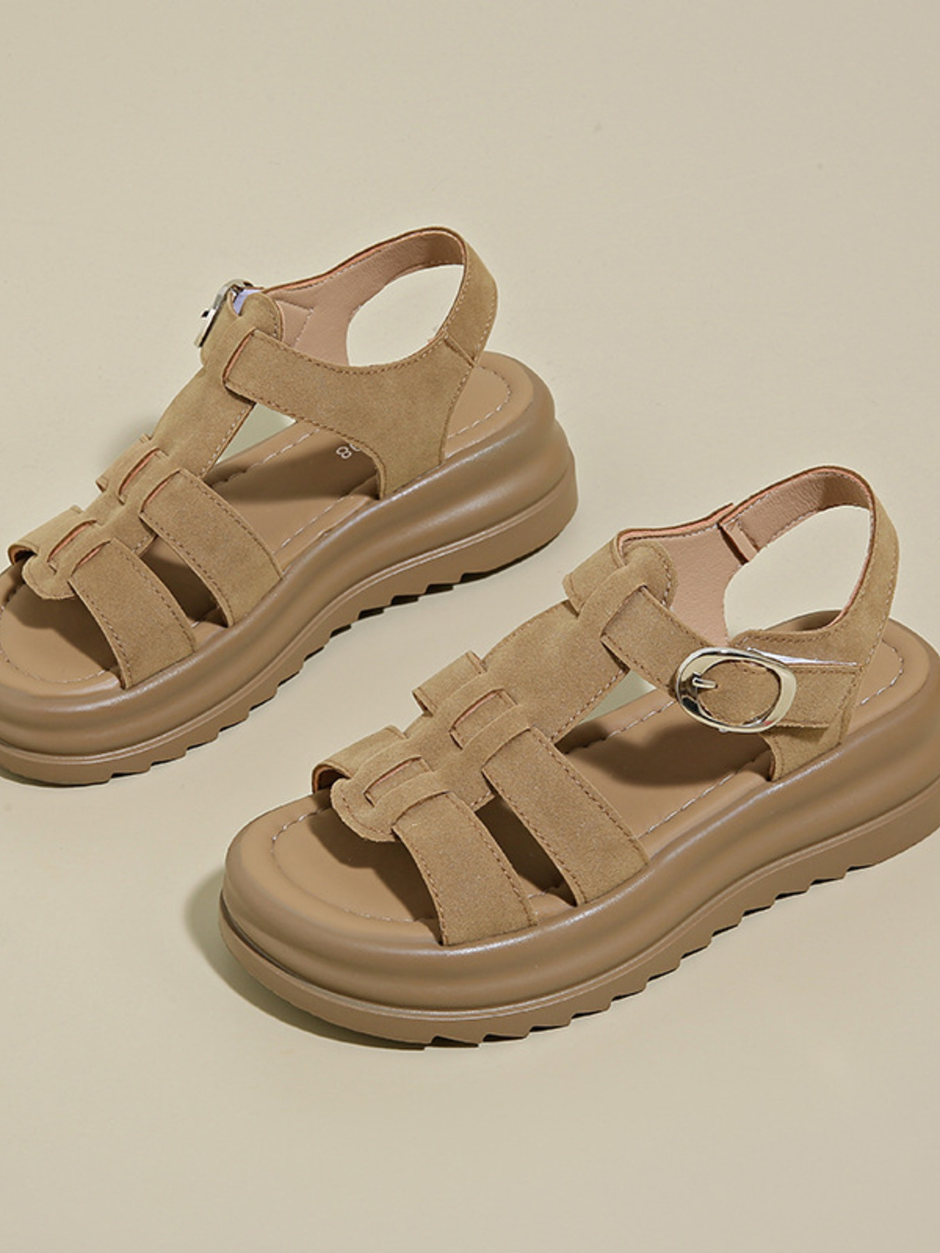 Platform Sandals with Ankle Strap