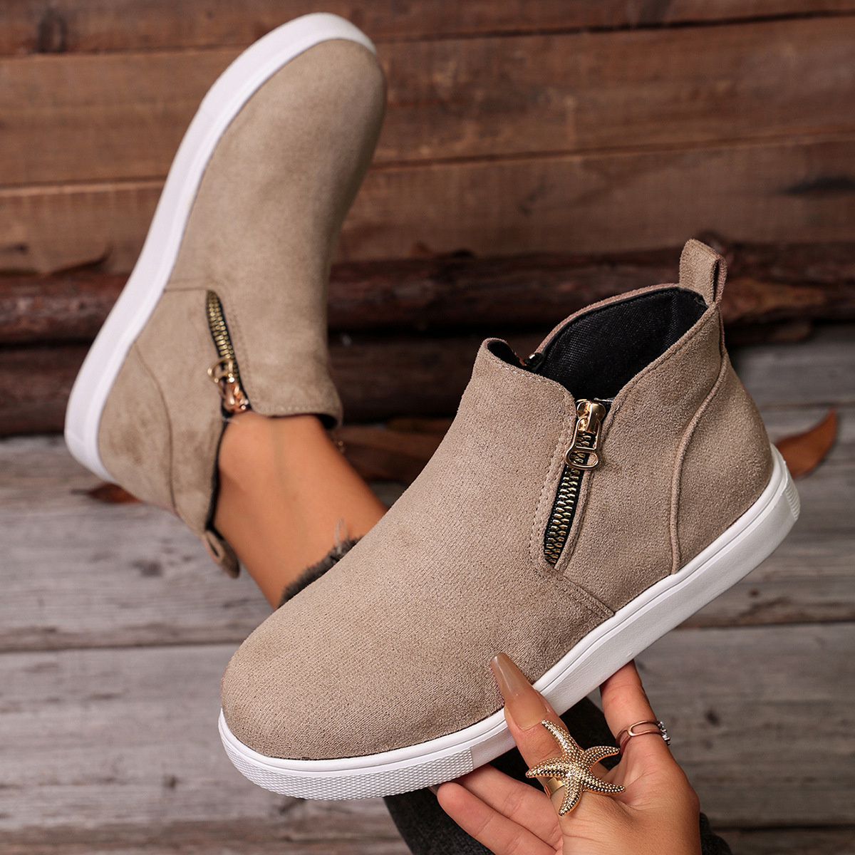 Round Toe Ankle Boots