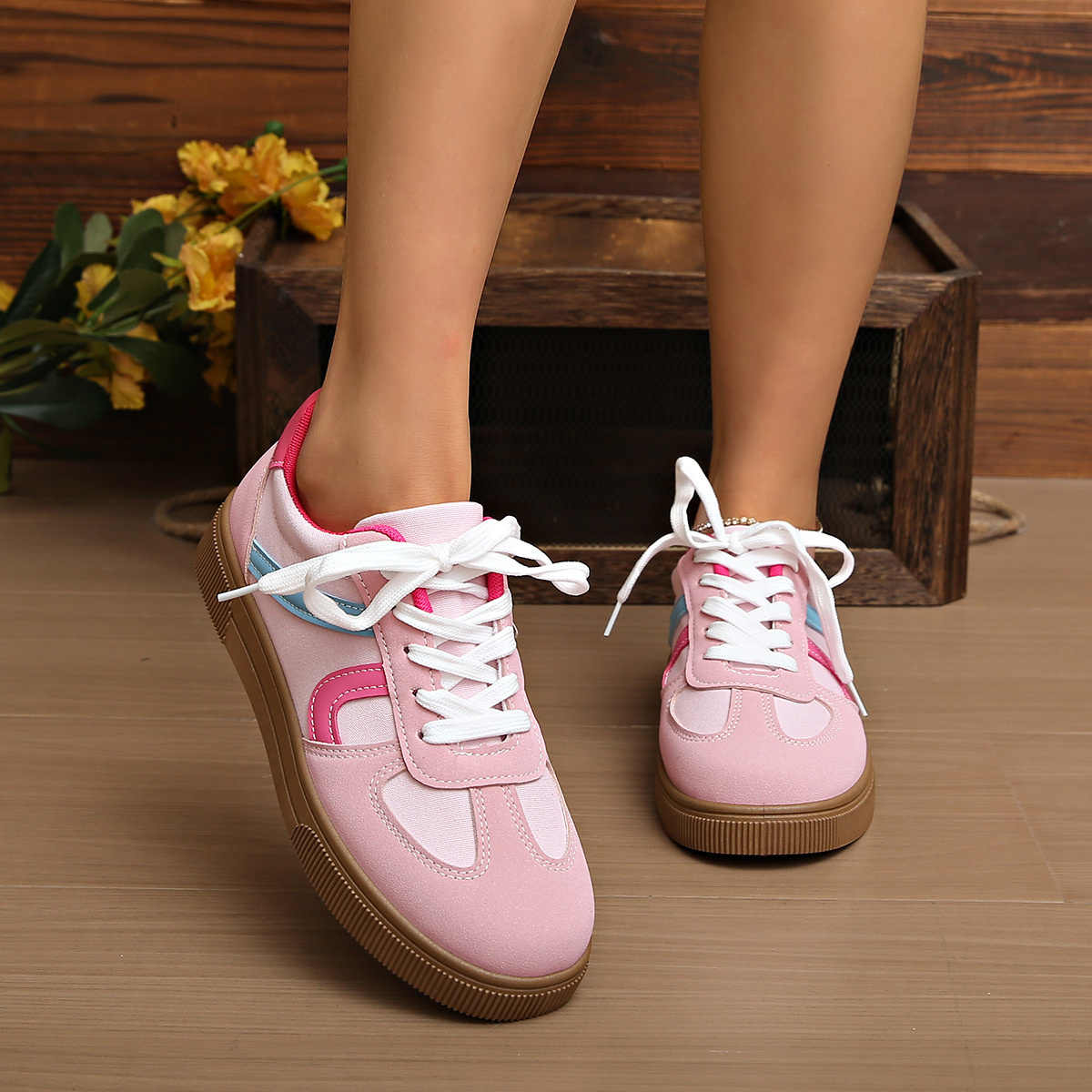 Lace Up Platform Sneakers