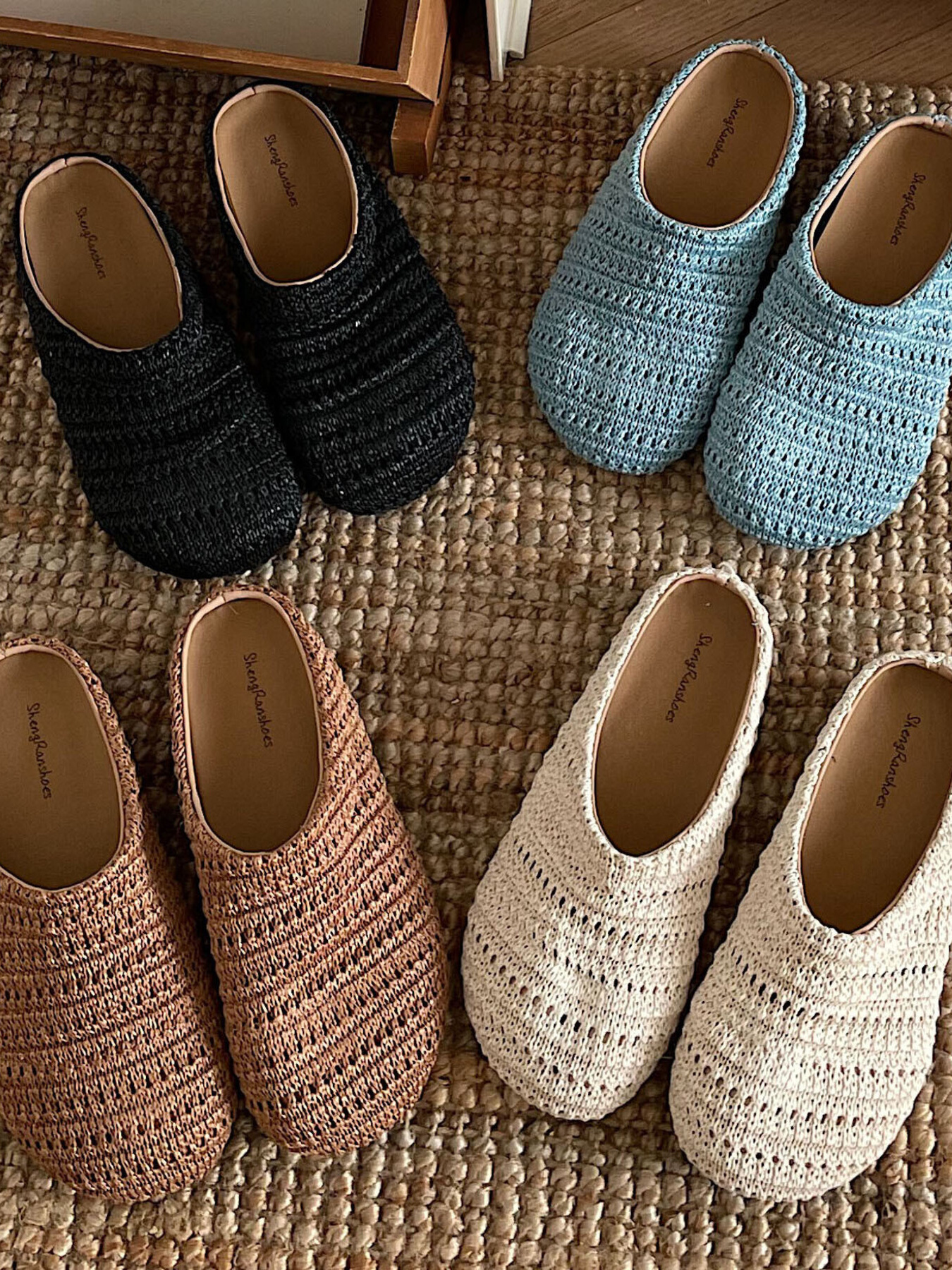 Knitted Round Toe Slip-Ons