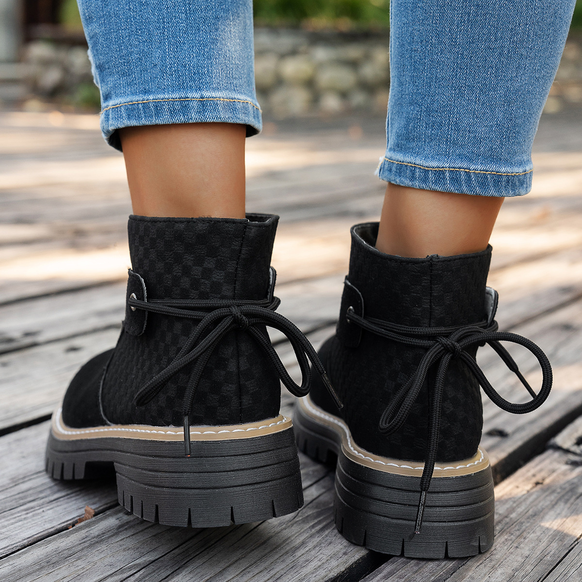 Block Heel Ankle Boots