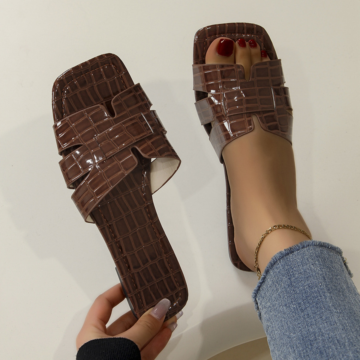 Woven Open Toe Sandals