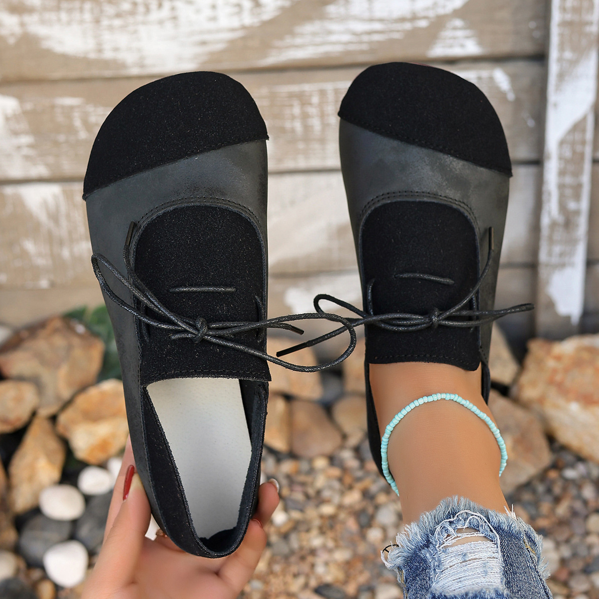 Casual Lace-Up Loafers