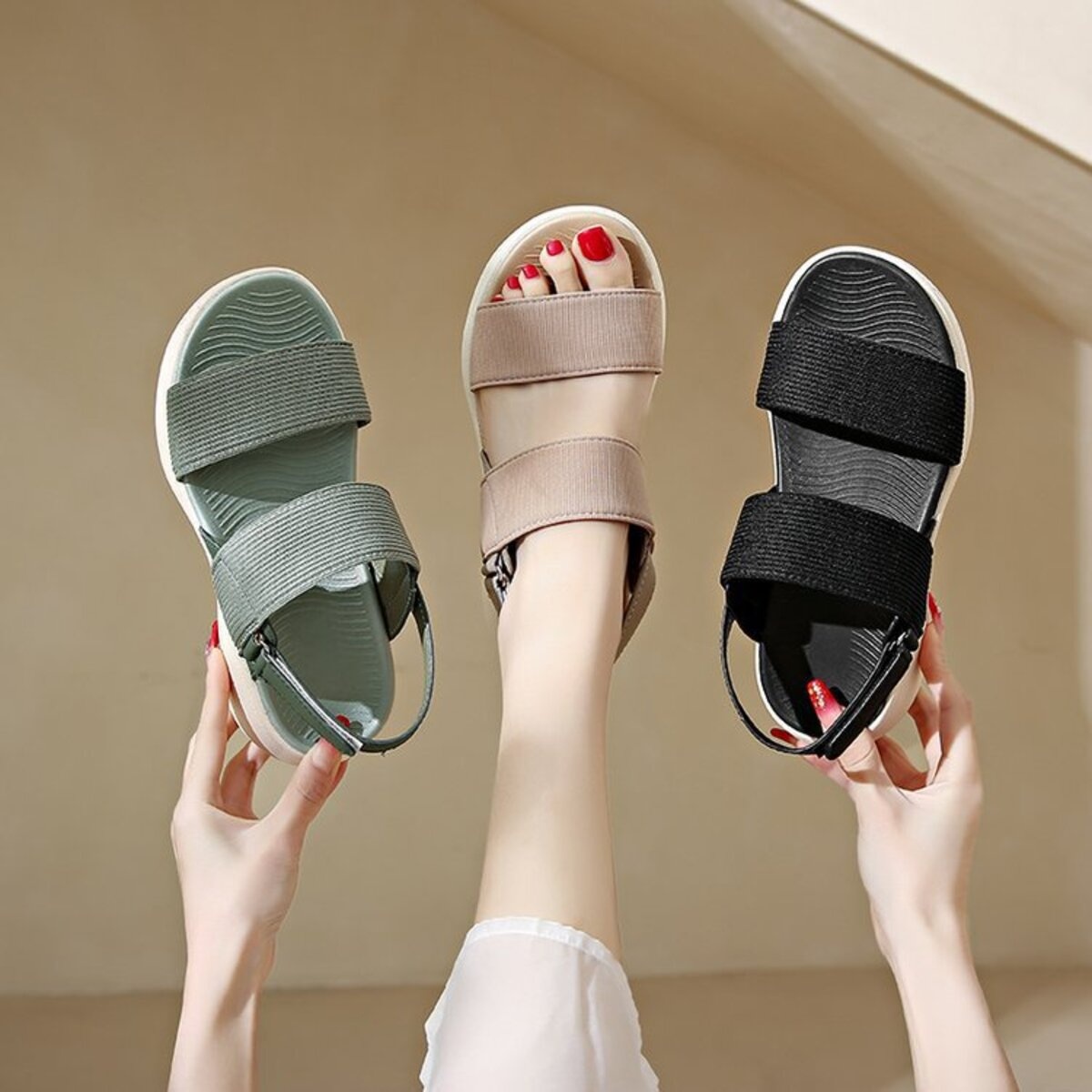 Open Toe Wedge Sandals