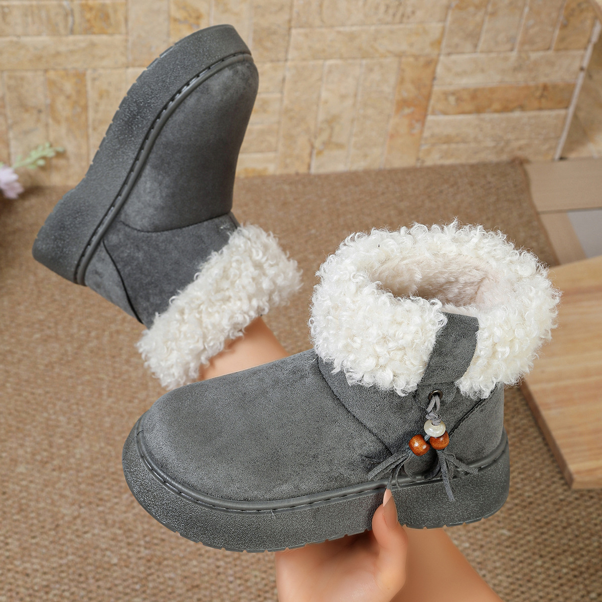 Round Toe Platform Boots