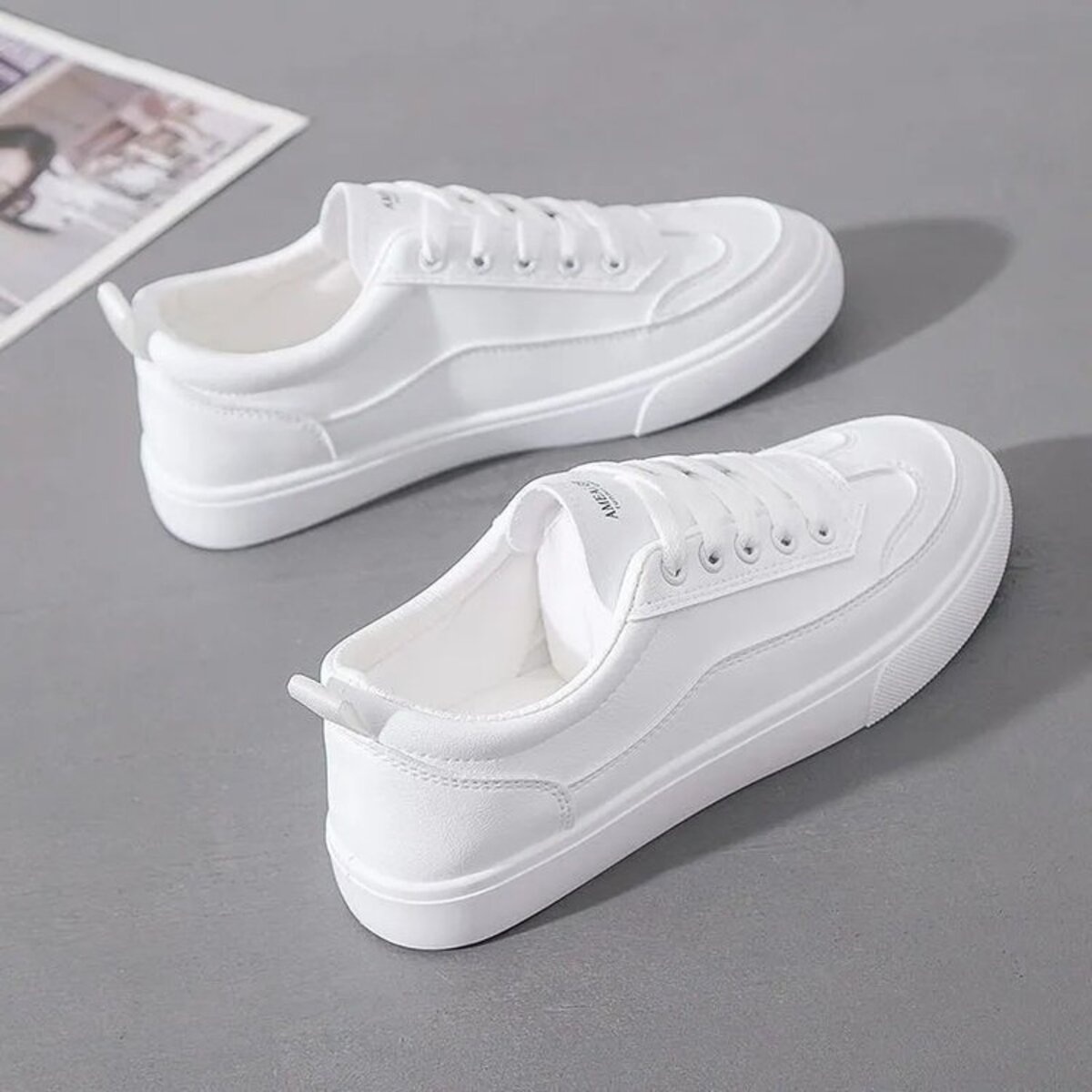 Round Toe Platform Sneakers