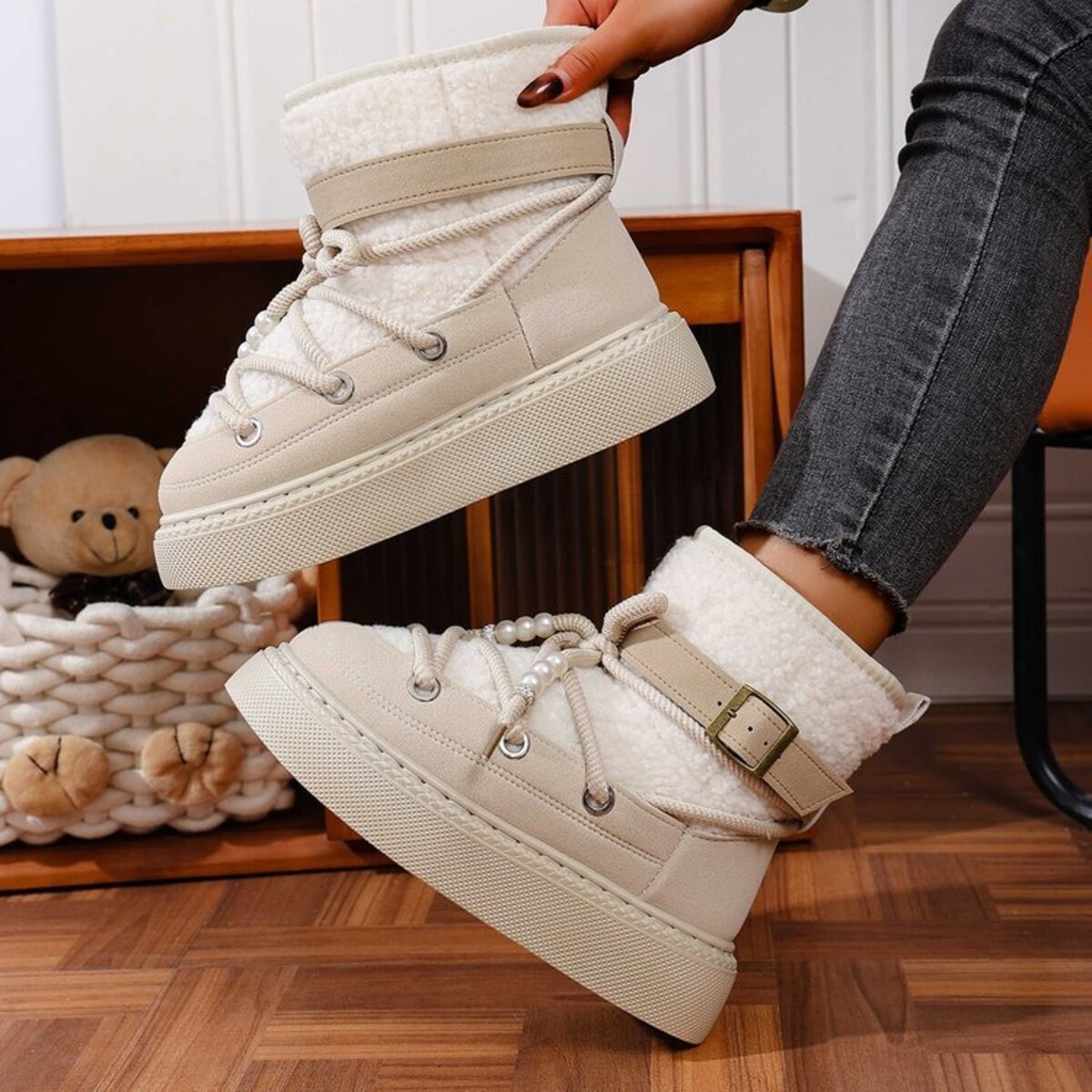 Lace Up Platform Boots