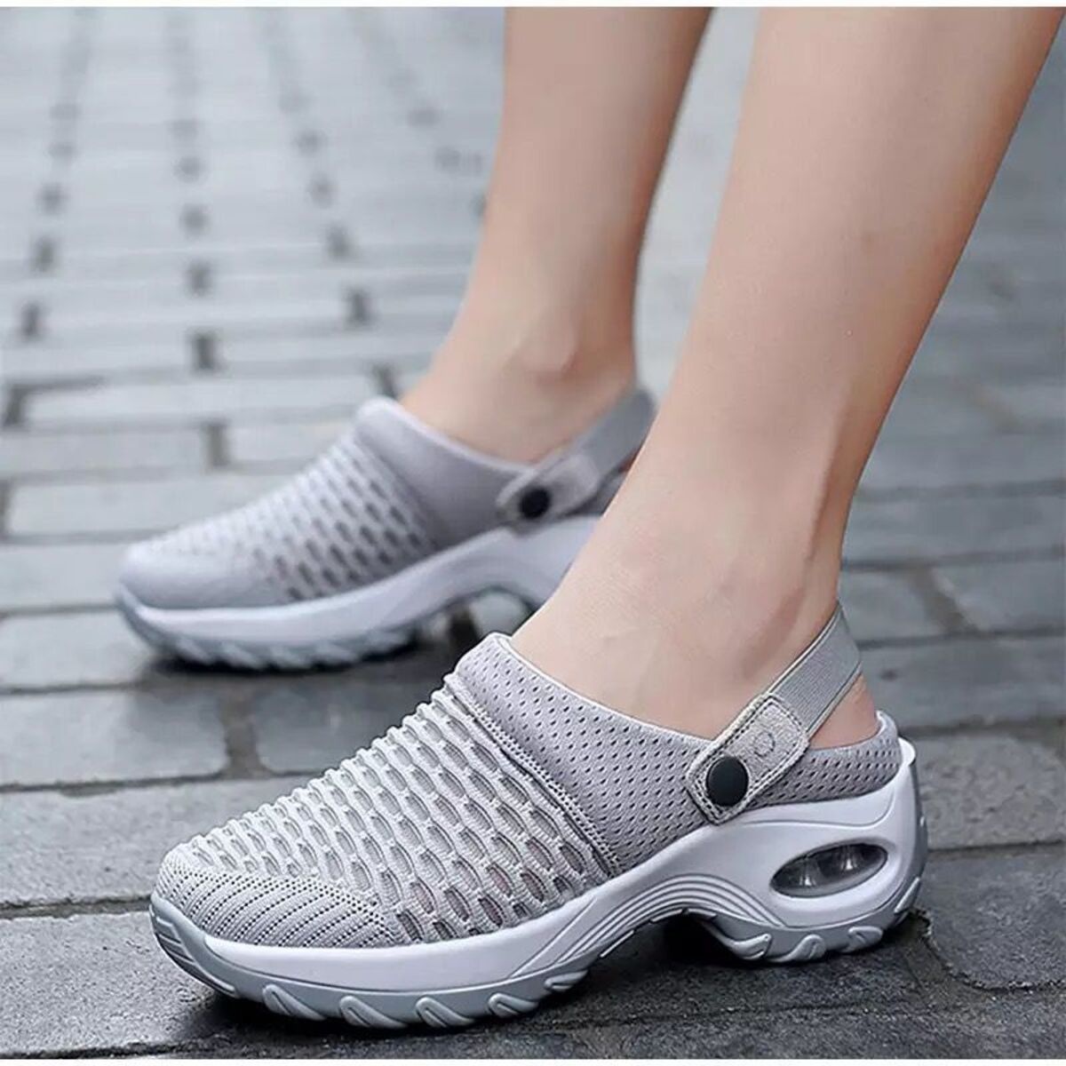 Breathable Mesh Wedge Sandals