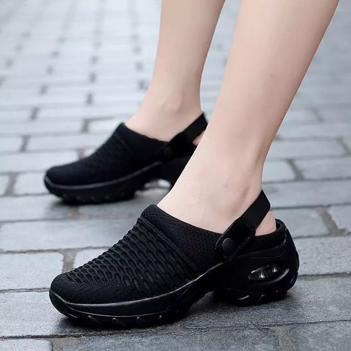 Breathable Mesh Wedge Sandals