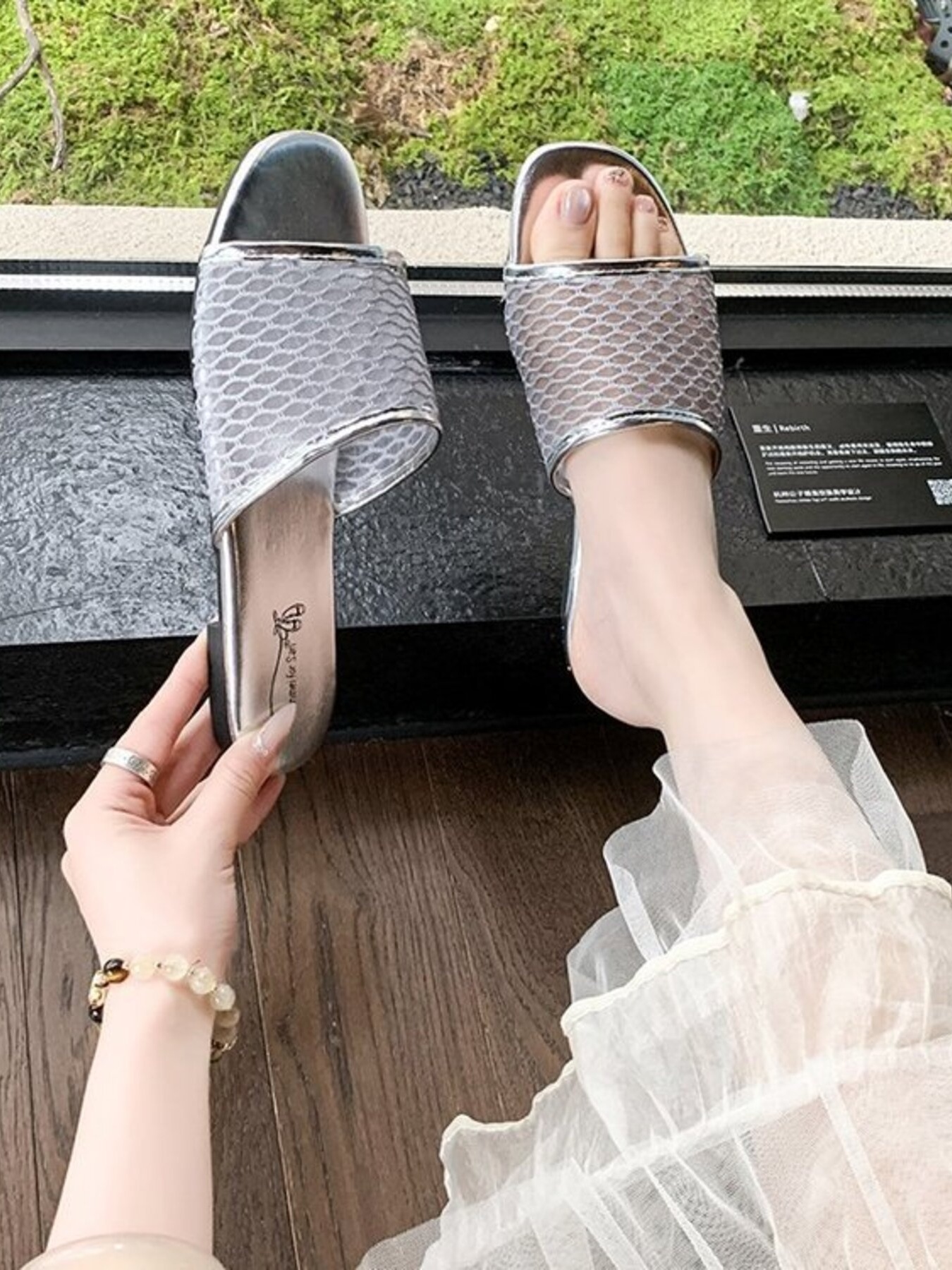Mesh Breathable Comfort Slide Sandals