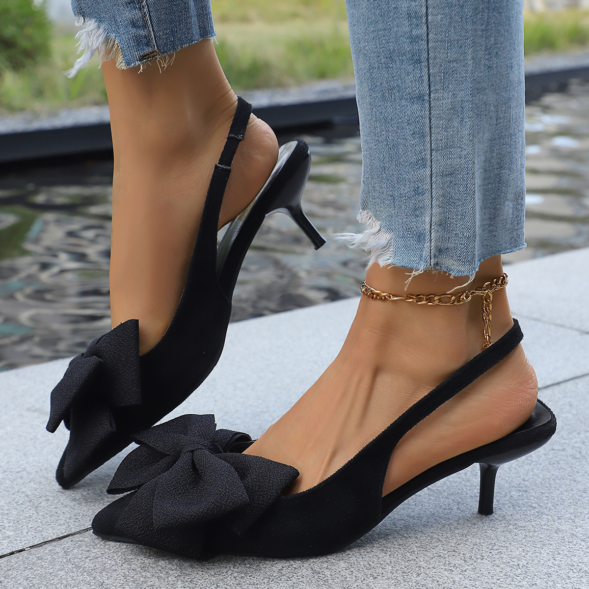 Slingback Pointed Toe Pumps