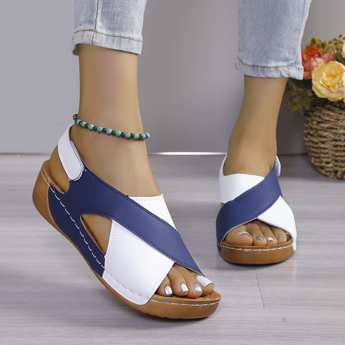 Open Toe Wedge Sandals