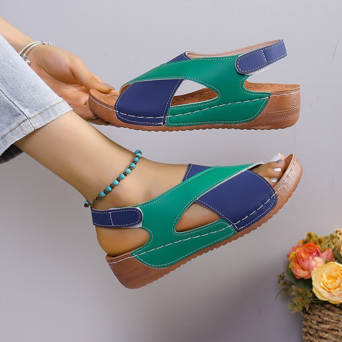 Open Toe Wedge Sandals