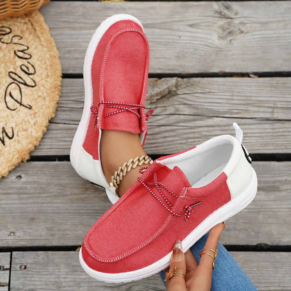 Round Toe Slip-Ons